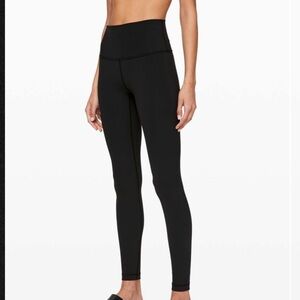 Lululemon womens black wunder under high rise tight luxtreme 4 28”